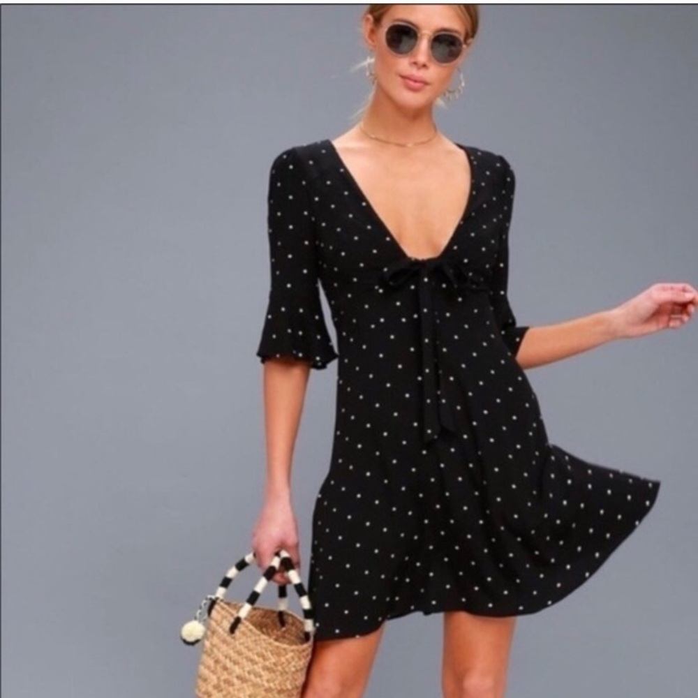 Spring fling polka dot dress